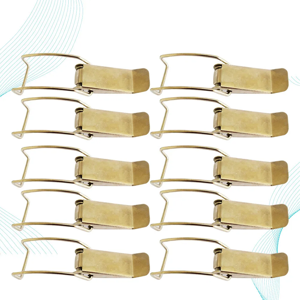 10Pcs Stainless Steel Carabiner Hook Fadeless Lightweight Strong Locking Buckle for Kitchen Storage Outdoor Sports Climbing