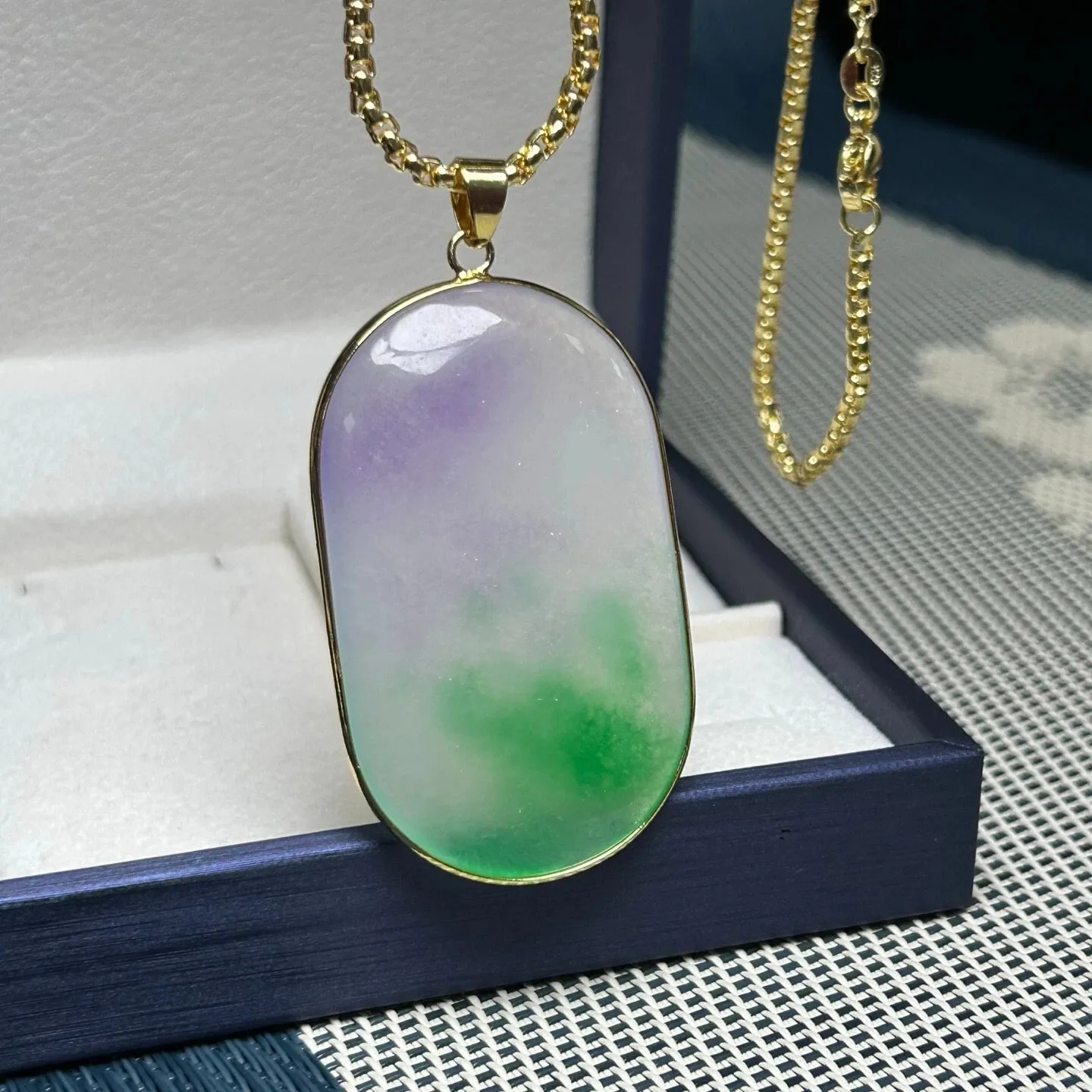 Real Natural High Ice Jade Jadeite Amulet Pendant&Necklaces
