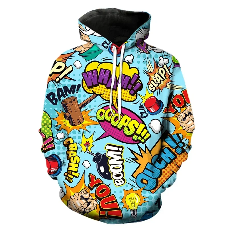 

Cartoon Explosion 3D Print Graphic Sweatshirts Fashion Casual Hoodies Men Clothes Manga Tracksuit Funny Y2k Pullovers Hoody Tops