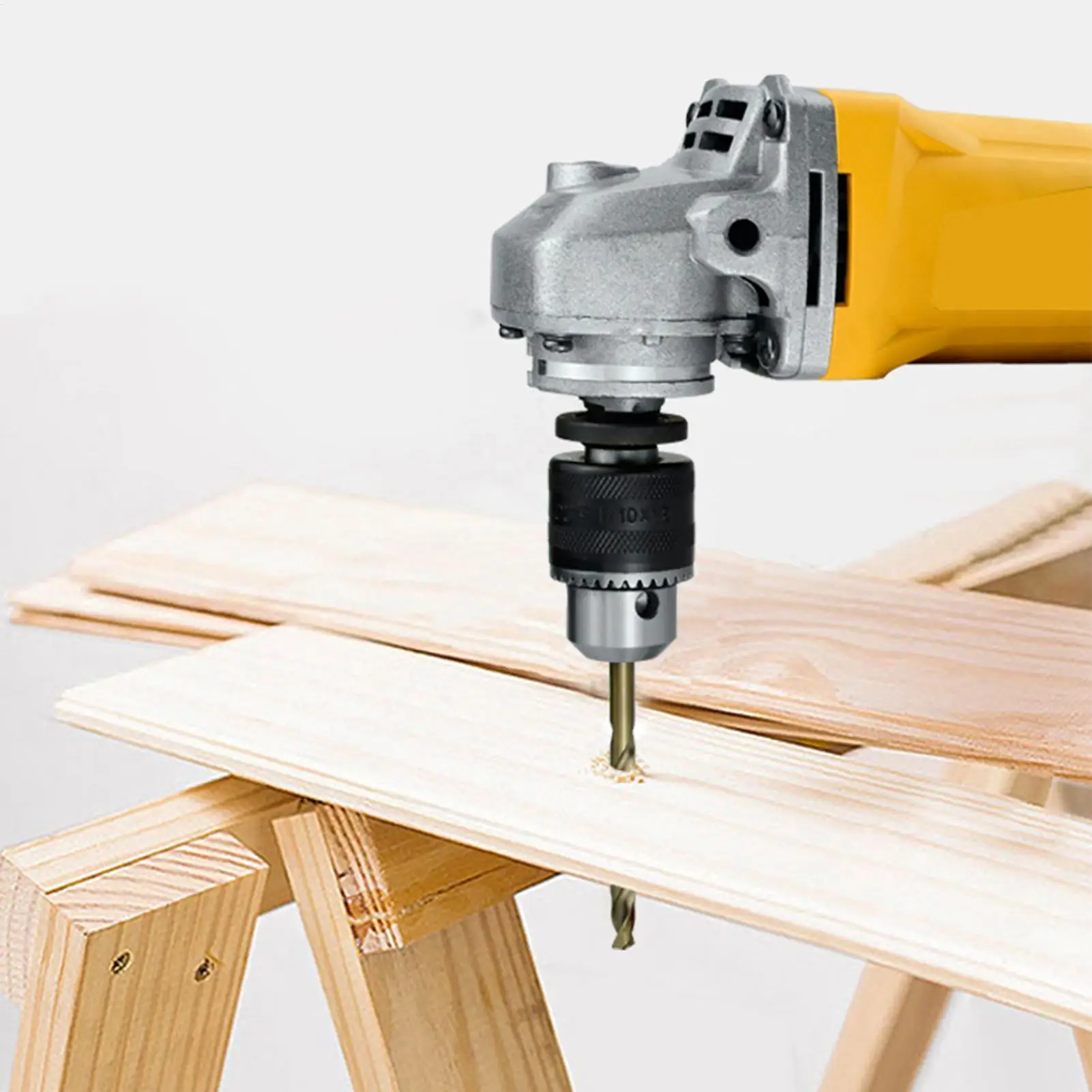 Angle Grinder Chuck Electric Drill Adapter Conversion Head Three-Claw Design Woodworking Tool Accessories for 100-Type Angle