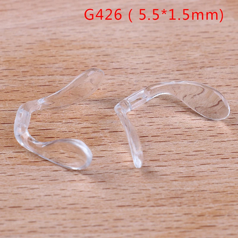 Multi Style Silicone Anti-Slip Nose Pads Eyeglass Sunglasses Stick On Pad Eye Glasses 2 Pcs U Shape