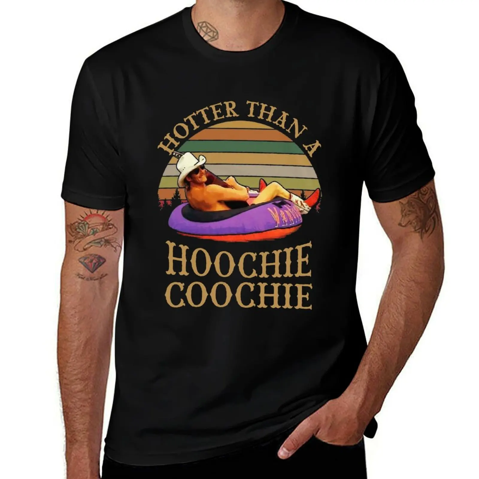 

Hotter Than A Hoochie Coochie Vintage Retro T-Shirt t shirt man designer essential t shirt t shirt custom print T-shirt