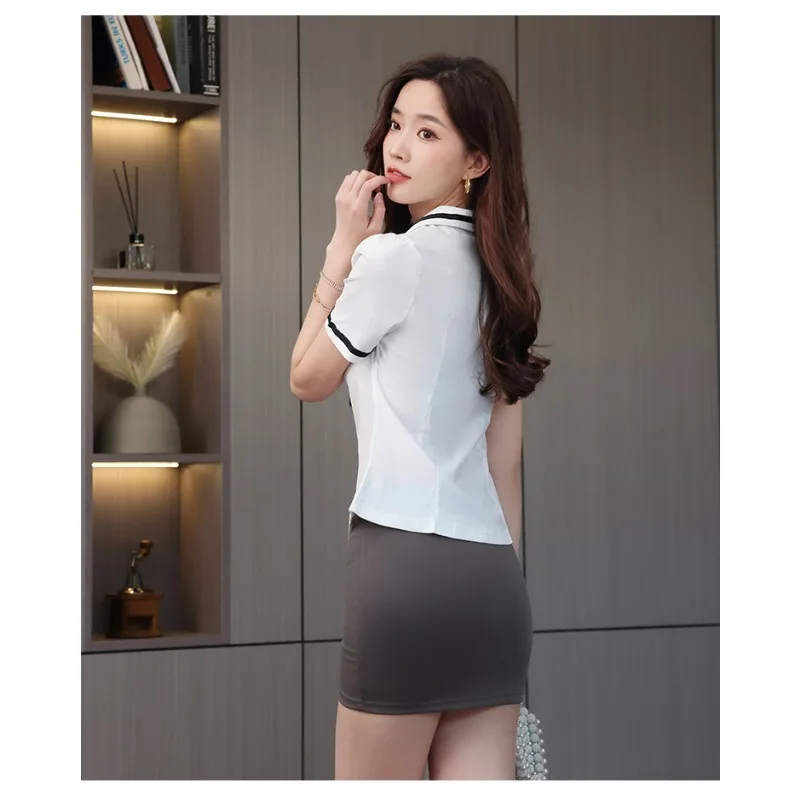 Princess Pleated Skirt Versatile Sexy Clothing Casual Foot Bath Technician Work Uniform Hotel Front Desk Uniform Club Set