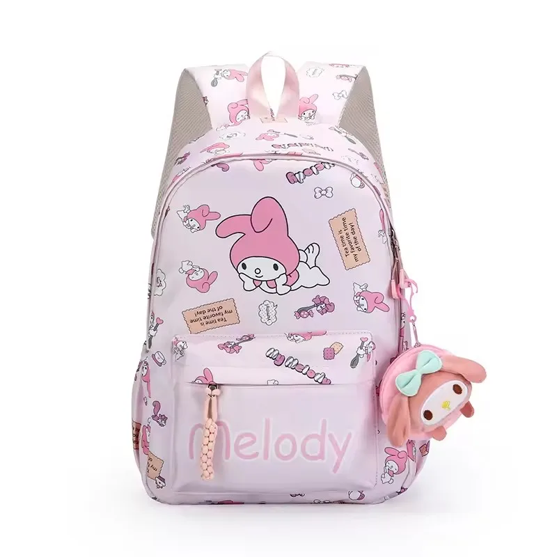 مجموعة واحدة من حقيبة ظهر Hello Kittys، حقيبة ظهر لطيفة من Kuromis Cinnamorolls، حقيبة مدرسية كرتونية أنيمي، حقيبة ظهر كاجوال للسفر للفتيات