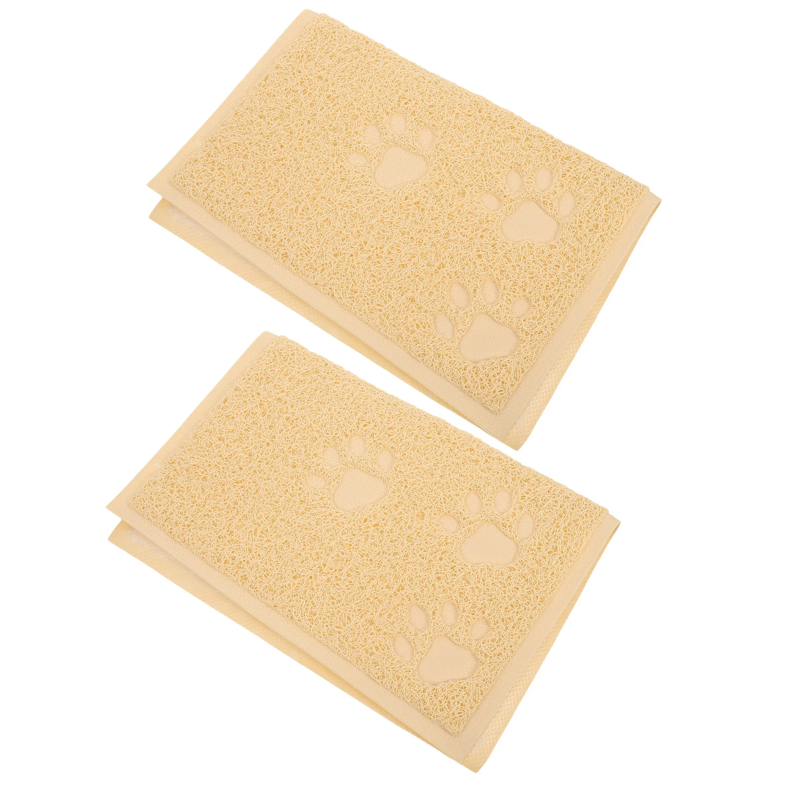 

2Pcs Pet Mat Cat Litter Mat Durable Non-Slip Indoor Litter Box Pad PVC Anti-Slip Household Cat Cushion Anti-Slip Pet Cushion