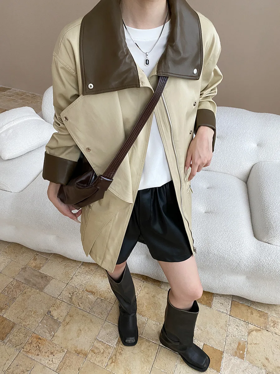 2026 New Spring Women's Short Classic Double-Breasted Trench Coat, Timeless Premium Jacket for Women