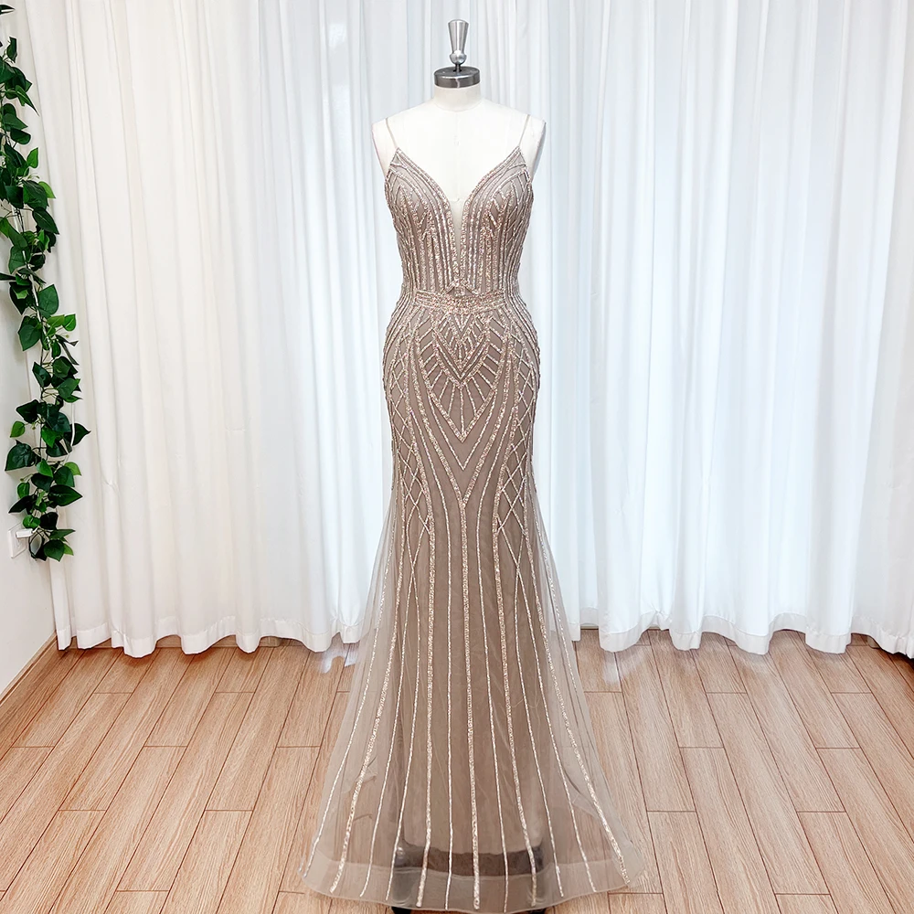 

Alinovia на тонких бретельках, вечернее праздничное платье русалки для женщин, 2024, роскошное длинное вечернее платье для выпускного вечера, свадьбы по индивидуальному заказу