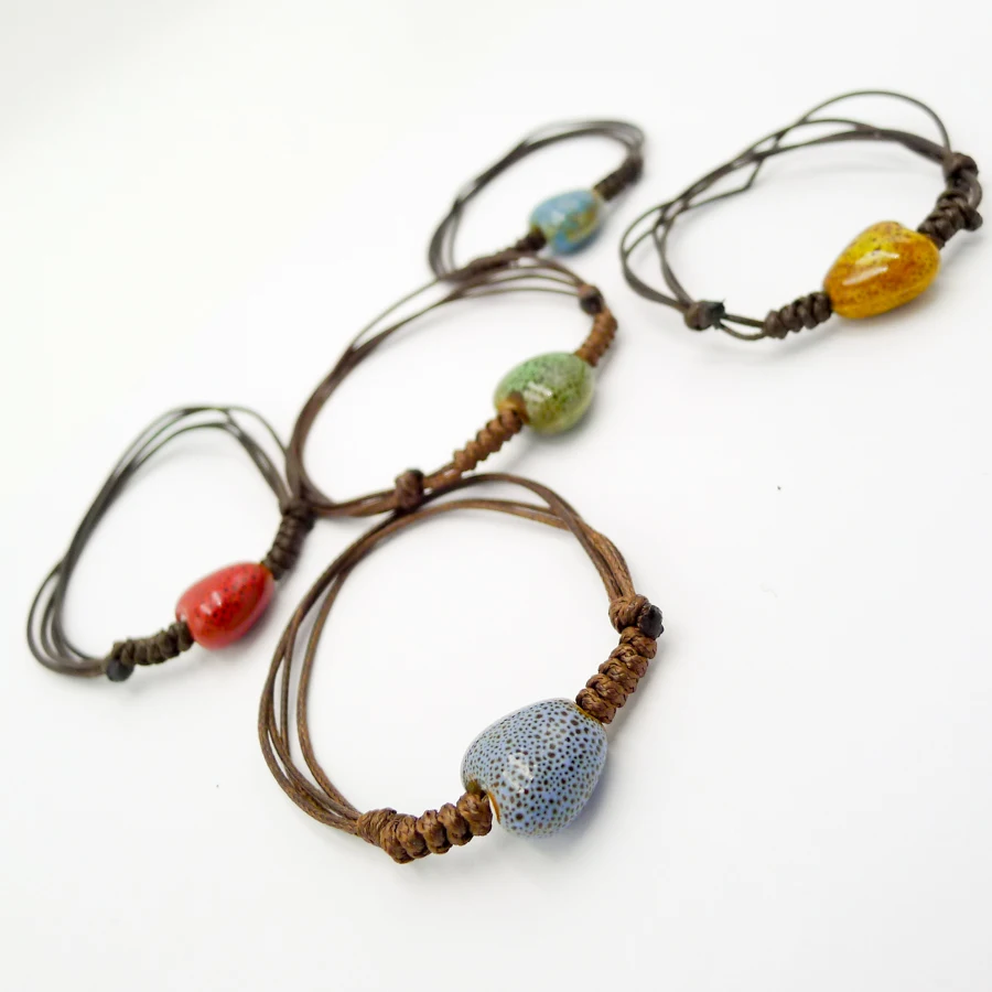 

Heart Shape beads rope bracelets and anklets for women Handmade DIY sample Jewelries wholesale #DZ318