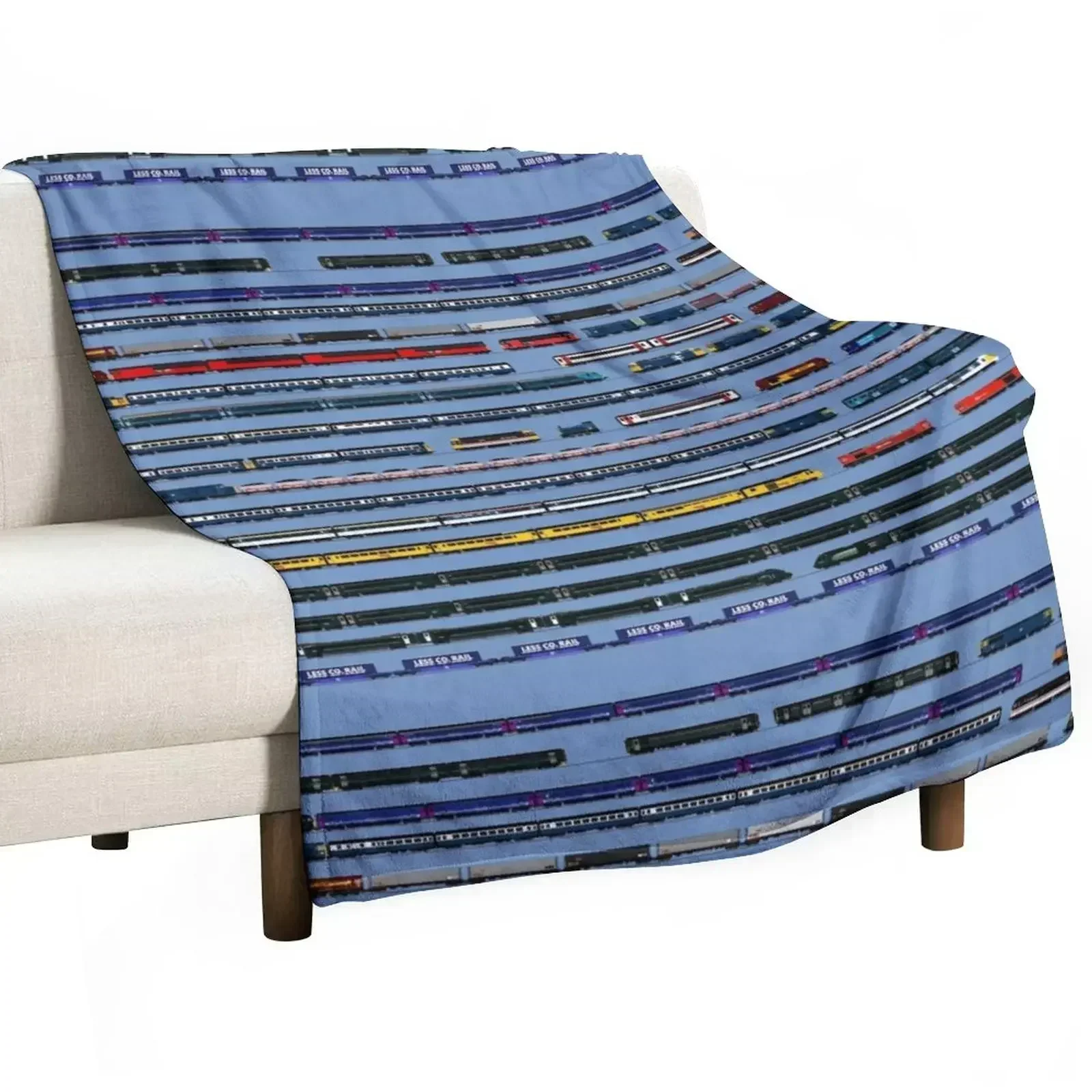 

New locomotives Throw Blanket For Sofa Thin Furry Blankets