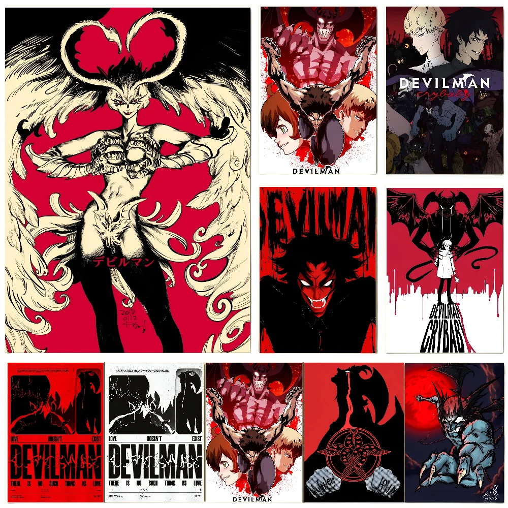 Devilman Crybaby Poster Poster Paper Print Home Living Room Bedroom Entrance Bar Restaurant Cafe Art Painting Decoration