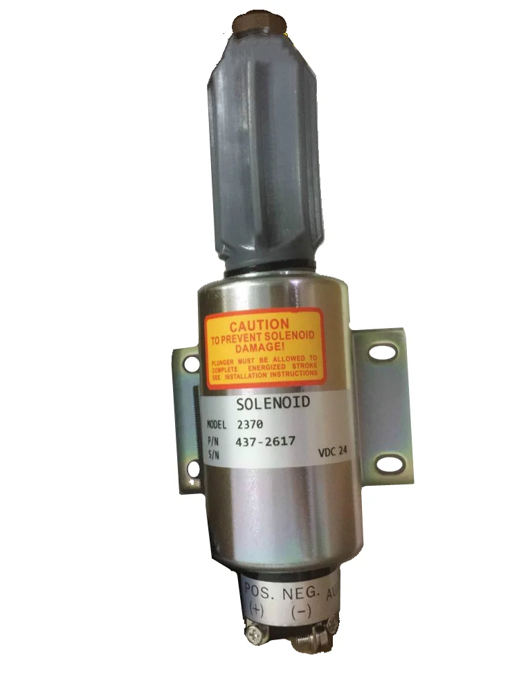 

Fuel Shut Off Stop Solenoid 24V 437-2617 589/91 2370 Series Fit For Perkins 4006 4008 4012