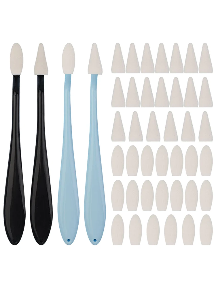 Juego de limpiaparabrisas profesional con cabezal de esponja para estudiante, utensilio de dibujo con 40 cabezales de esponja, recorte portátil, amasado, borrador, pintura de detalles, bocetos, 44 piezas