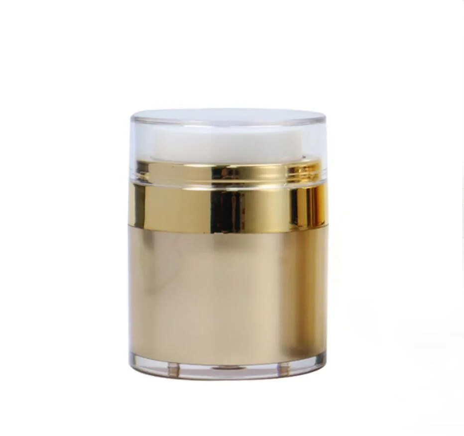 15g gold plastic acrylic jar pot tin essence moisture cream gel foundation lotion skin care cosmetic packing