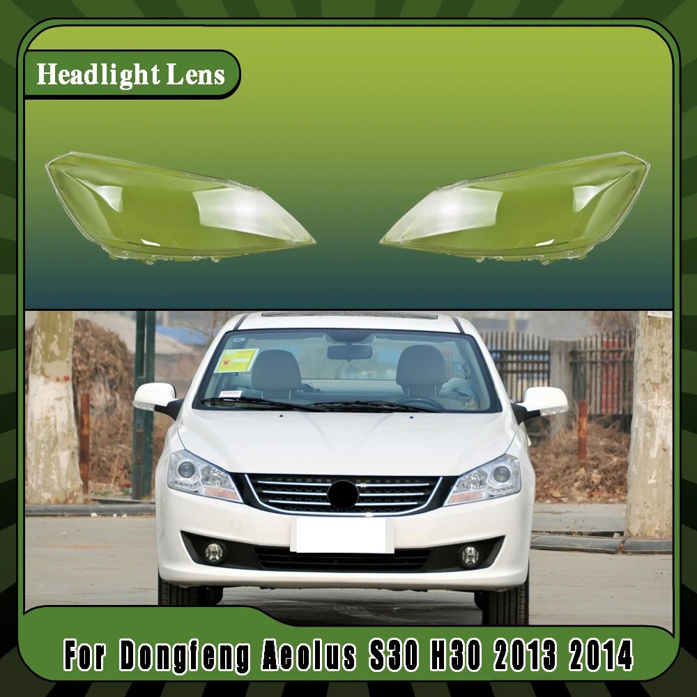 Car Headlamp Lens Cover Headlight Glass Lens Lamp Transparent Shade Shell Car Accessories For Dongfeng Aeolus S30 H30 2013 2014