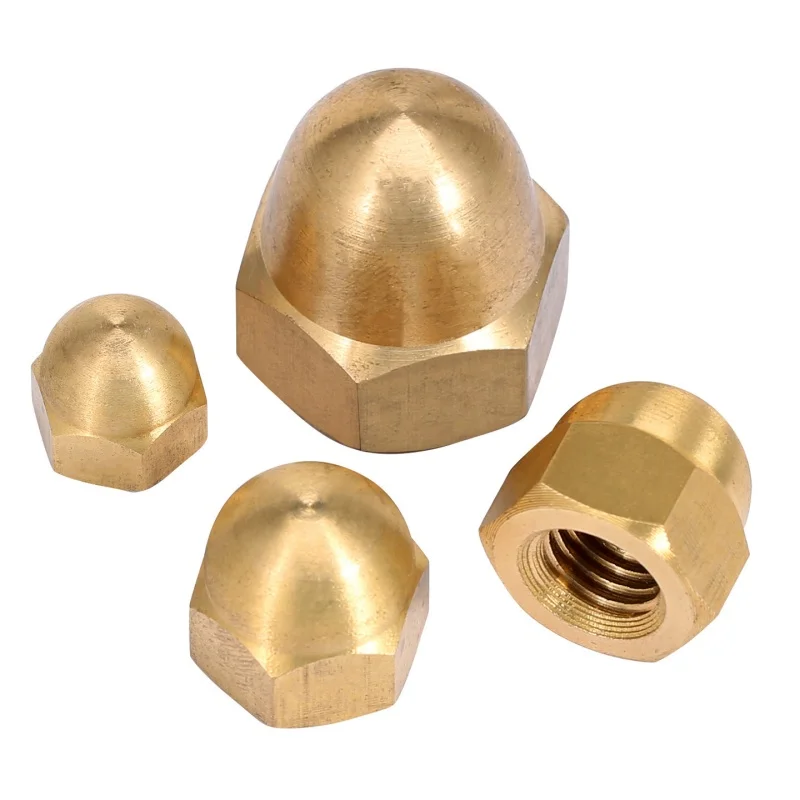 2~30pcs Brass Hex Cap Nuts Decorative Dome Cover Semicircle Acorn Nut M3 M4 M5 M6 M8 M10 M12 M14 M16 M18 M20