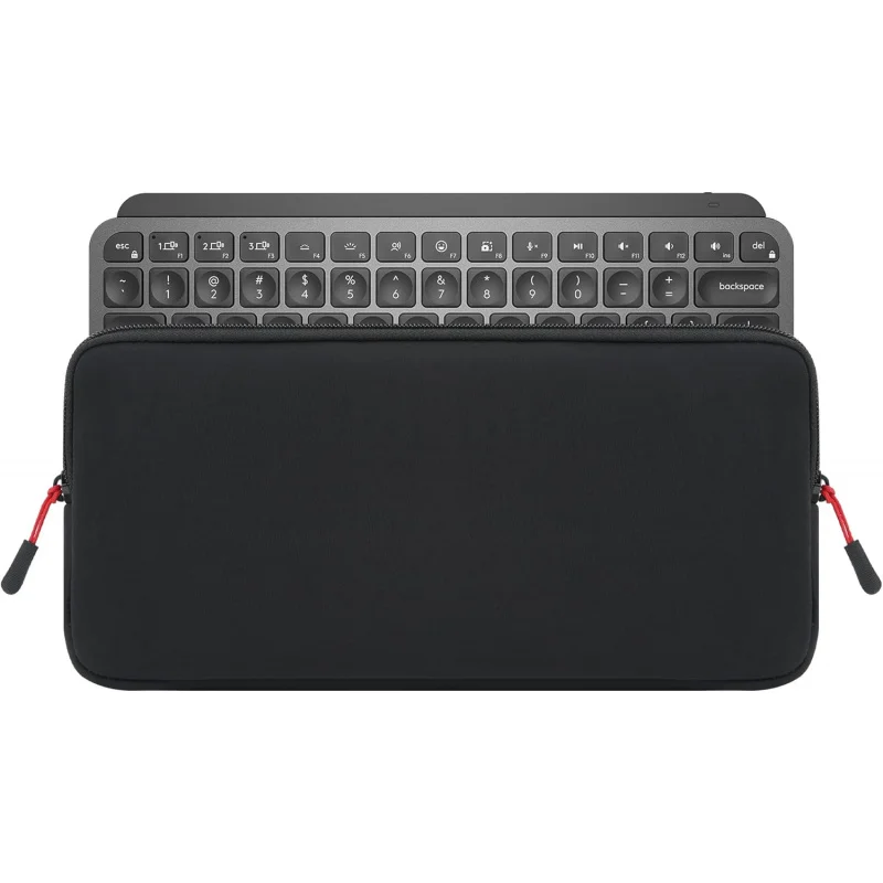 Geekria Tastatur-Tragetasche, kompatibel mit Logitech MX Keys Mini, Apple Magic Keyboard MXCL3LL/A, Keychron B1 Pro (Schwarz)