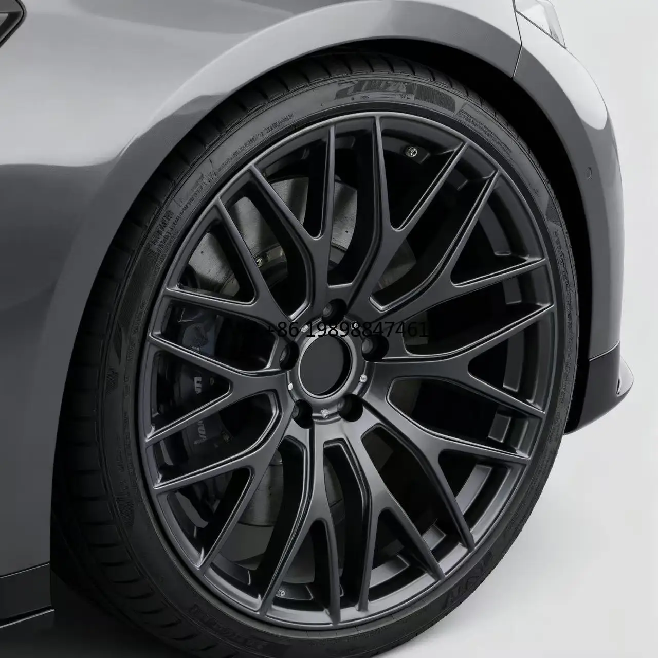

Custom Designs Multi Spoke Black Alloy Wheels 5x114.3 5X112 5X108 Fit for Japanese Korean German Passenger Cars