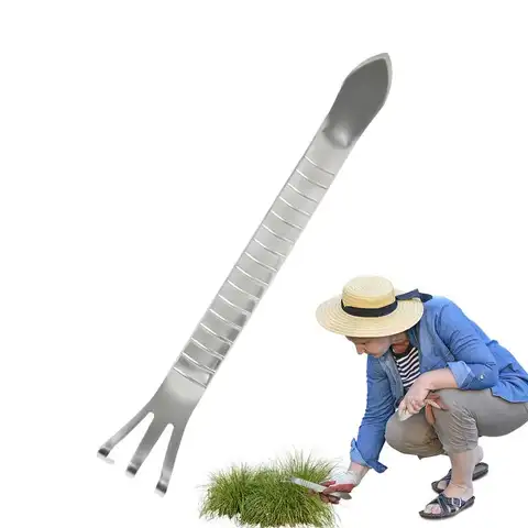 스테인레스 스틸 핸드 레이크 경운기 도구, 인체공학적 정원 도구, 휴대용 두꺼운 손