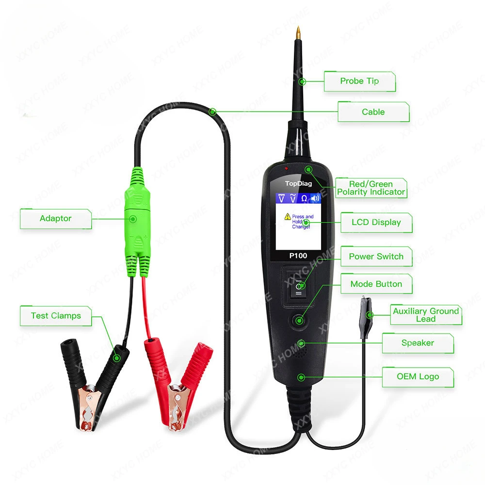 OBD TOPDiag P100 12V 24V Autodiagnosegerät OBD2 einteilig