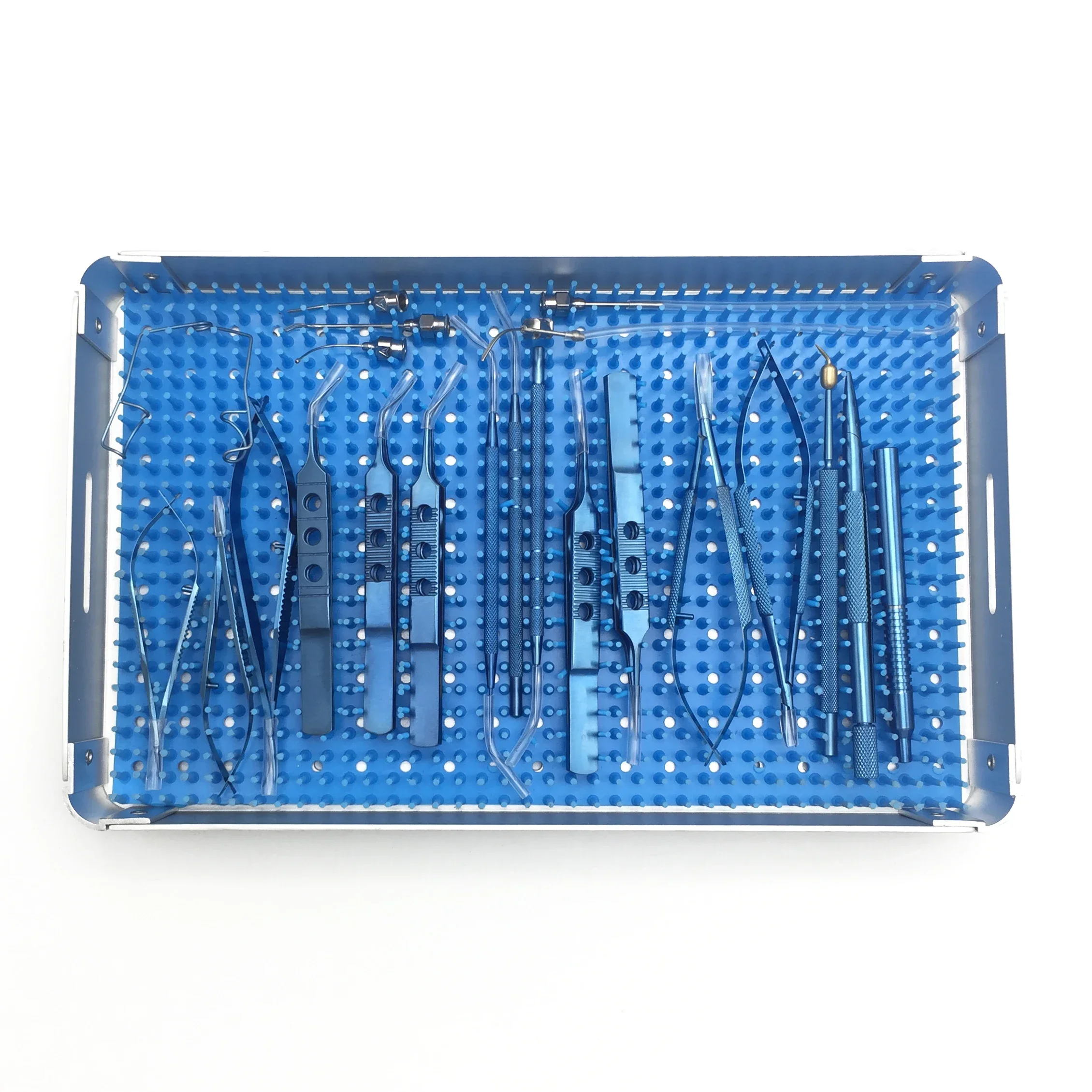 21pcs  Eye Ophthalmic Cataract Surgery Set With Sterilization Box For Ophthalmology Surgical  fast shipping