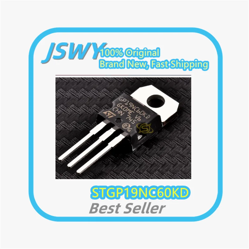 

(5/50 pieces) STGP19NC60KD GP19NC60KD TO-220 20A 600V Brand New Original Authentic Product