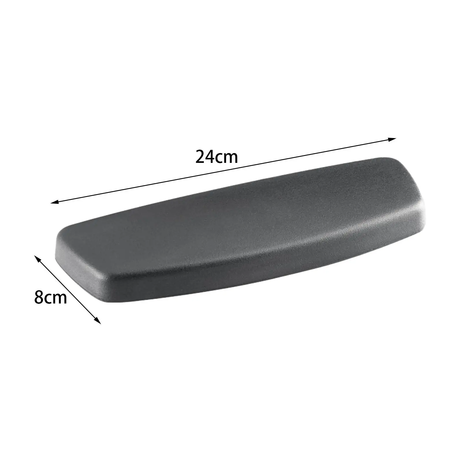 

Office Chair Armrest Replacement Pads Caps Mesh Computer Chair Parts Convenient Assemble Hole Spacing 100mm Accessory Black PU