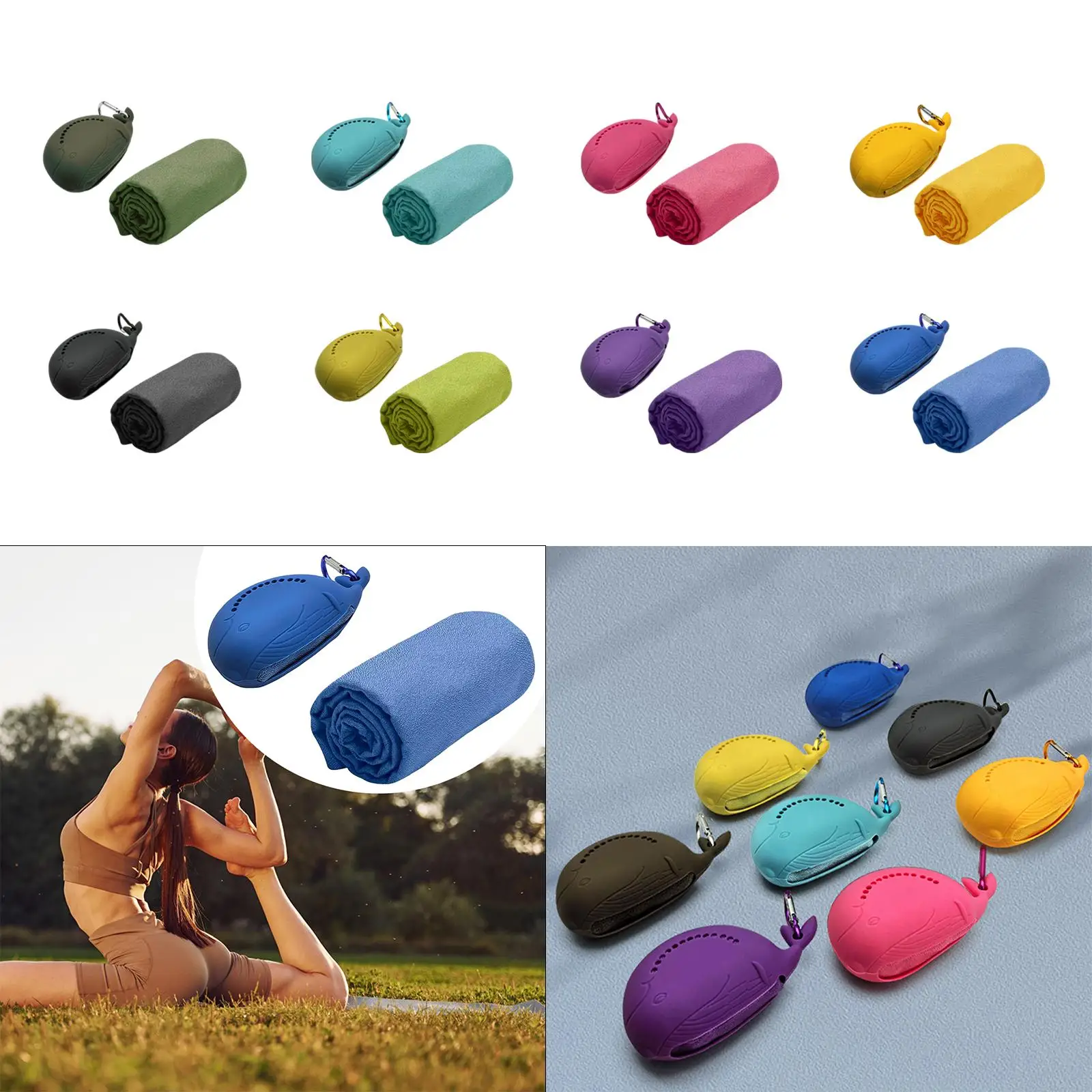 Cooling Towel Cooling Sport for Neck and Face Hot Weather Microfiber Cool Towel for Hiking Sports Workout Pilates Travel
