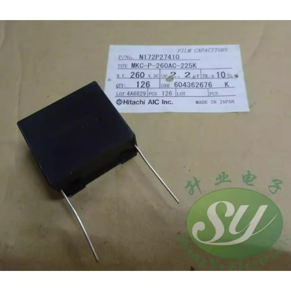 

2.2uf/260vAC 2u2f 225 brand new 33mm motor starting capacitor