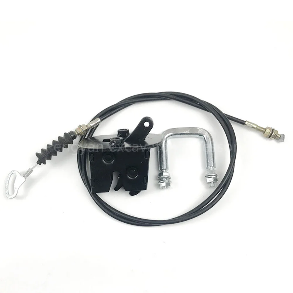 For Hitachi ZAX200 210 240 270 360 330-3 Cab Door Back Buckle Lock Pull Wire Door Lock Bump Lock Free Shipping Excavator Parts