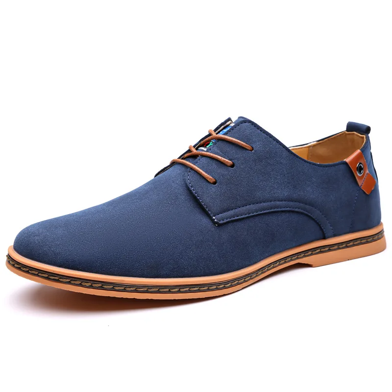 

Осенние мужские замшевые деловые туфли 2024, удобные повседневные модельные туфли на резиновой подошве, высокое качество, размеры 48