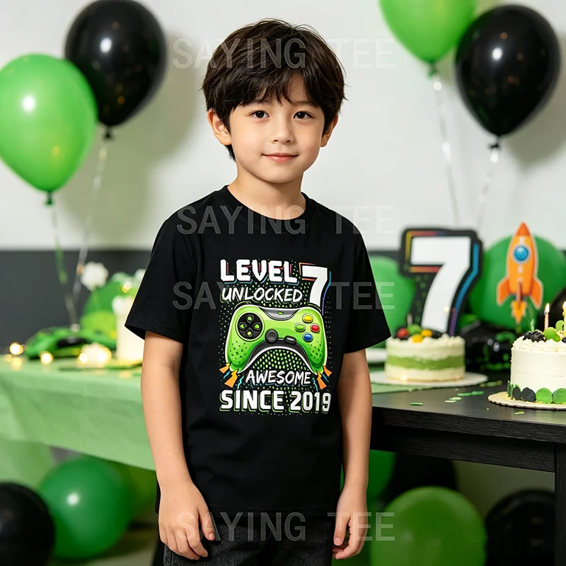 T-shirt Garçon 7 Ans - Niveau  - Party Games Game Pass avis et prix