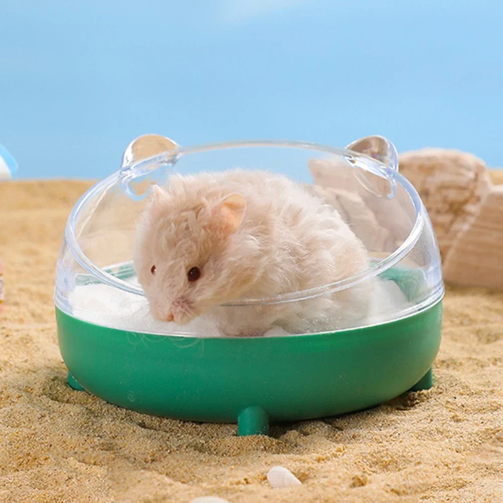الحيوانات الأليفة الهامستر رمل المرحاض الحمام بيت الحيوانات الأليفة حاوية حمام الرمل الشفافة حوض الرمل الدب الذهبي السنجاب حمام الحيوانات الأليفة الصغيرة