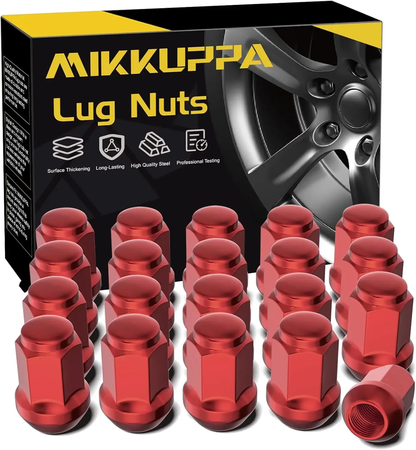 

MIKKUPPA 20PCS M12x1.5 Lug Nuts - Replacement for 2006-2019 Ford Fusion, 2000-2019 Ford Focus, 2001-2019 Ford Escape