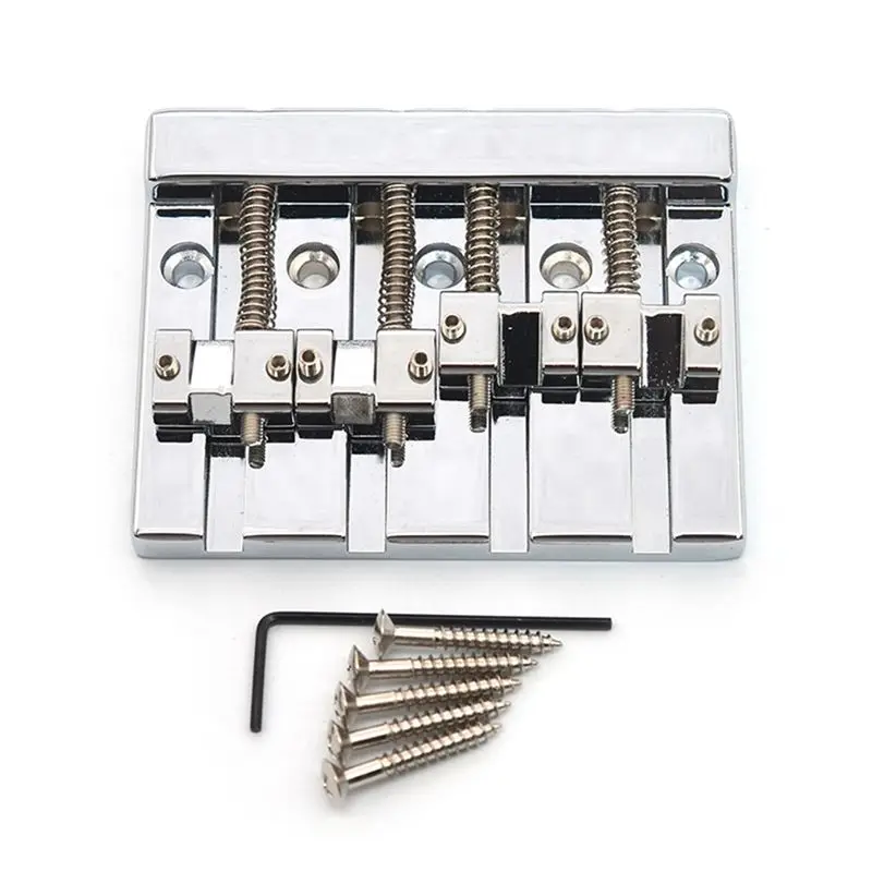 

ABJM-Bass Fixed Bridge Vintage 4-струнный бас-гитарный бридж 82.3X63.5MM для музыкальных инструментов, аксессуары, серебристый