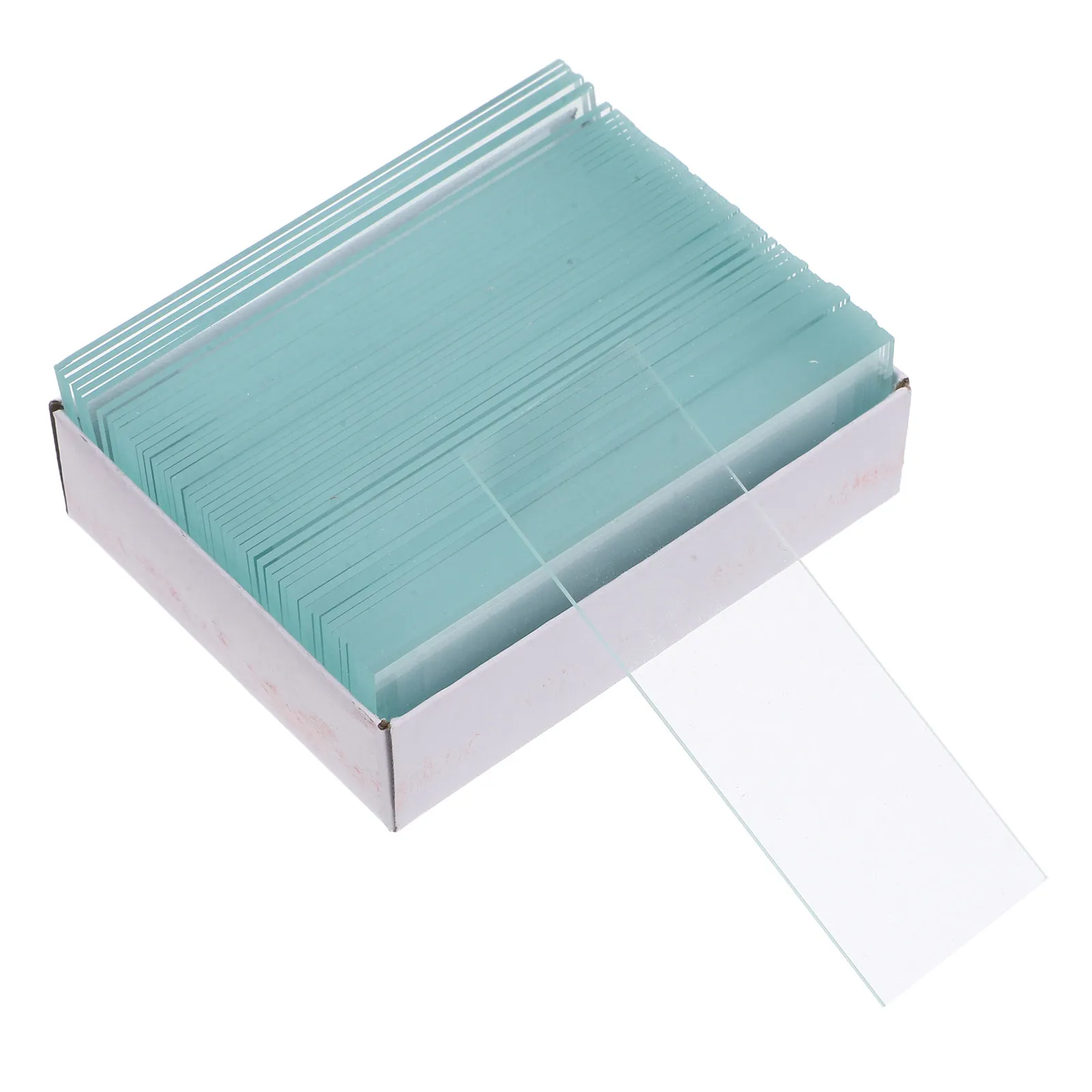 1Set Microscope Slides Cover Slips Optical Glass for Laboratory Biology Botanical Use Clear Durable Specimen