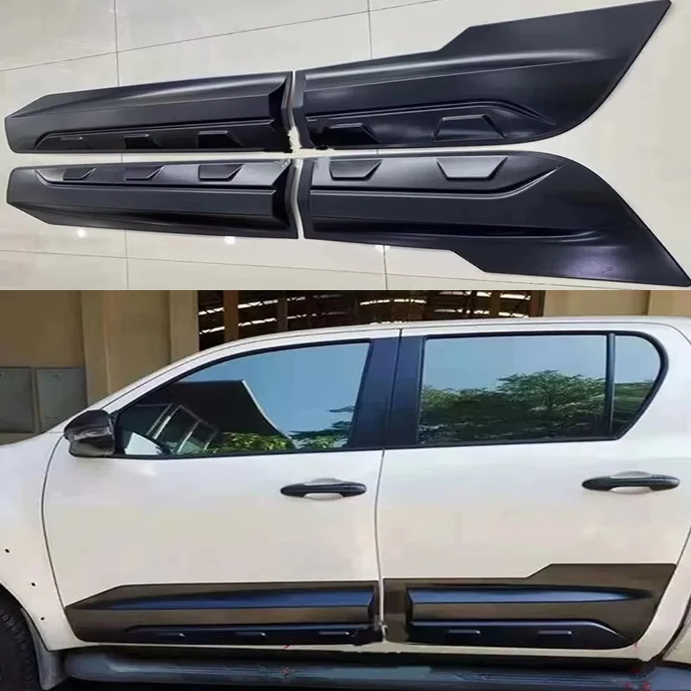 

Side Door Body cladding Molding Guards For Mitsubishi Triton L200 2019 2020 2021 2023 2024 Double Cab Models Car Accessories