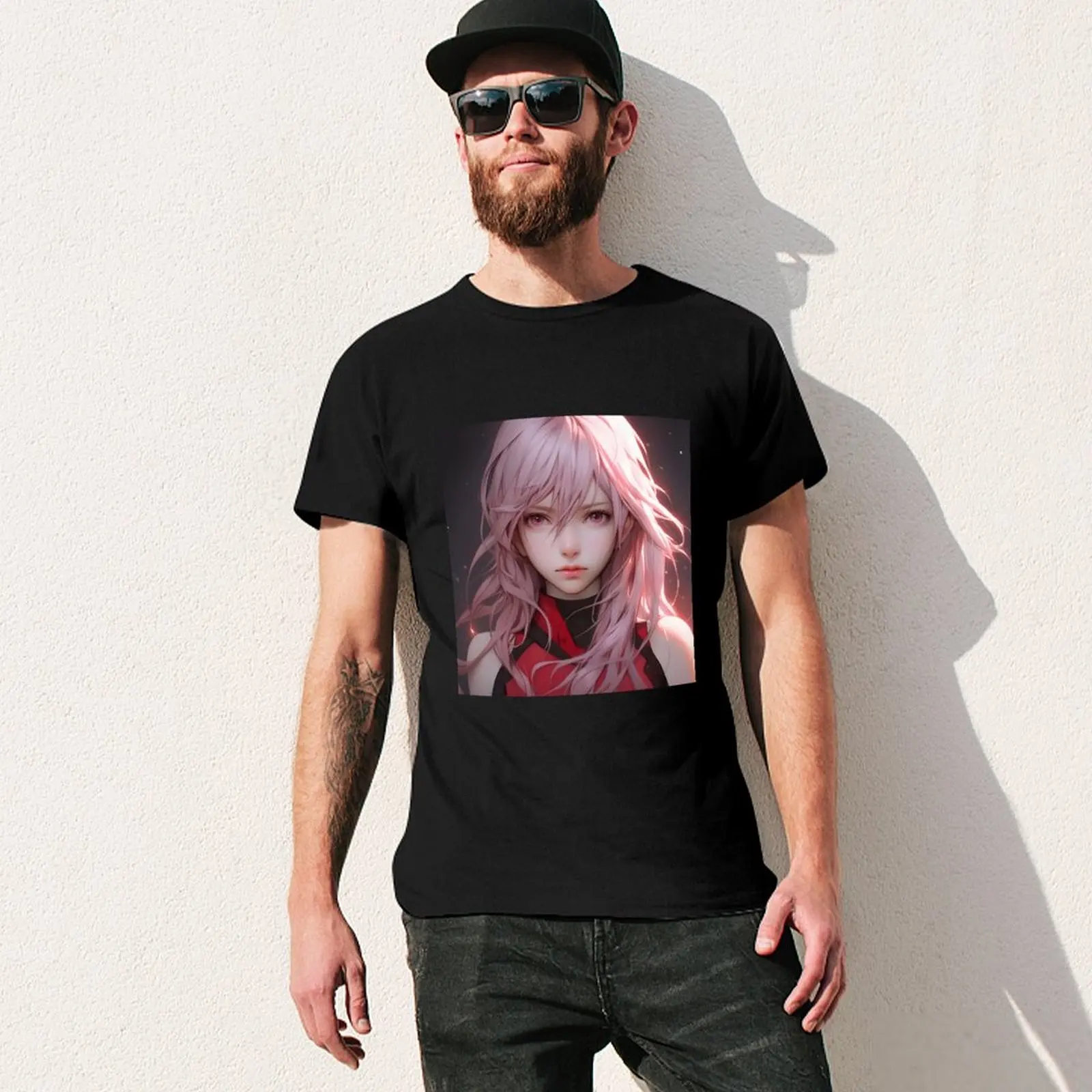 Inori GC Cute Anime Girl T-Shirt Casual Street Style Short Sleeve Tee