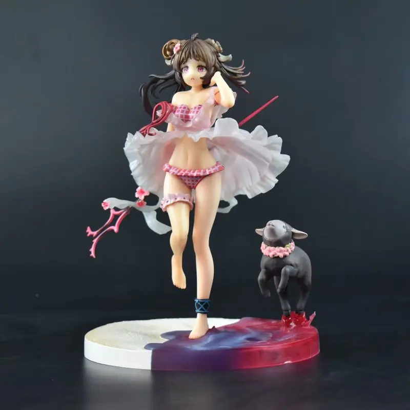 Arknights Anime Figure Eyjafjalla Beach Swimsuit Model Dolls Kawaii  Figurine Room Decoration Adult Children Toy Birthday Gift