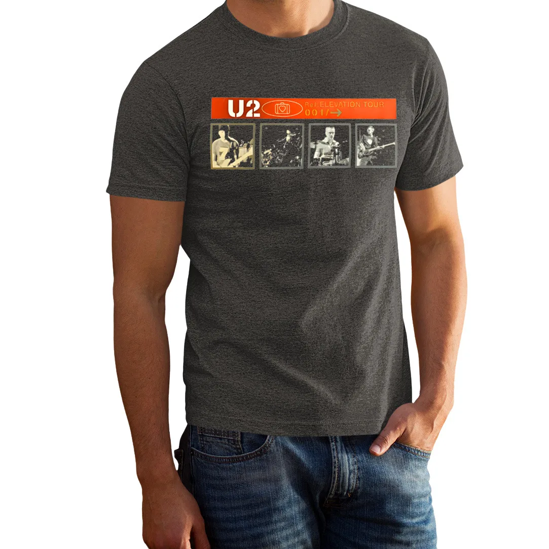 Vintage Feel U2 Band 2001 Merch Faded Grey Color Rock T Shirt 103313Gg