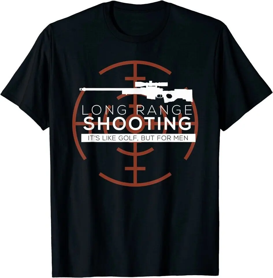 Long Range Shooting Vintage Marksman Shooter Gun Enthusiast Black T-Shirt