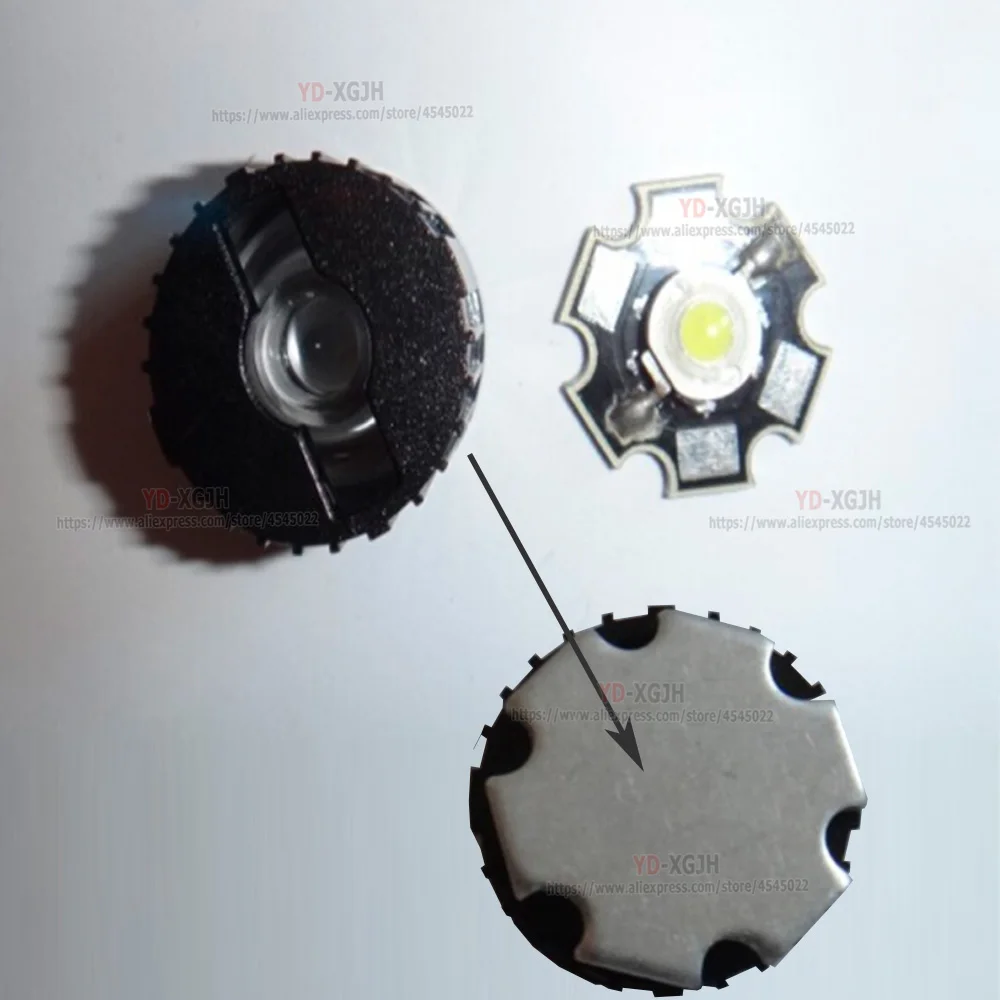 50pcs LED Lens Holder 21.9mmx13.5mm High Power 1W 3W White/Black for 20mm High Power LED Lens