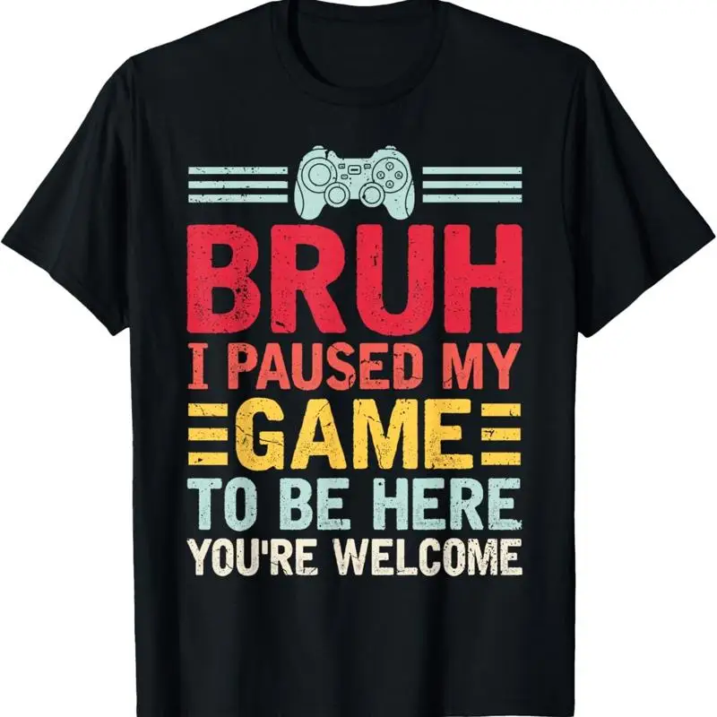 Gamer Bruh Video Game Funny Gaming T Shirtn Men Boys Shirt