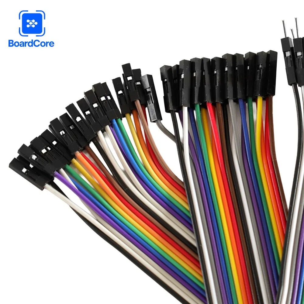 60-300 قطعة 20 سنتيمتر 20Pin دوبونت خط أنثى إلى أنثى ، ذكر إلى أنثى + ذكر إلى ذكر إلى أنثى لتقوم بها بنفسك اللوح طقم أسلاك توصيل معزز