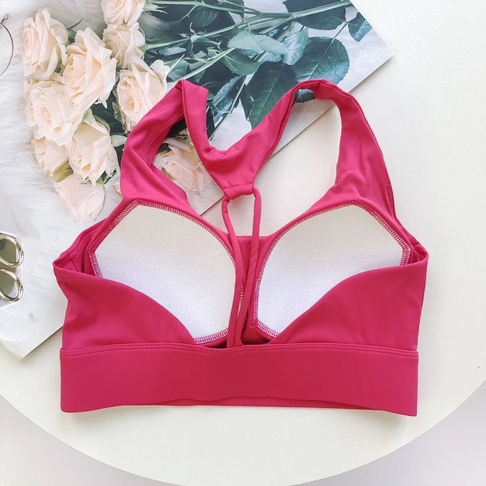 Quick-Drying Sports Bra Anti-Sagging Support Shock-Proof Anti Sagging Bra Back Design High-Intensity Support Gym Training Bra