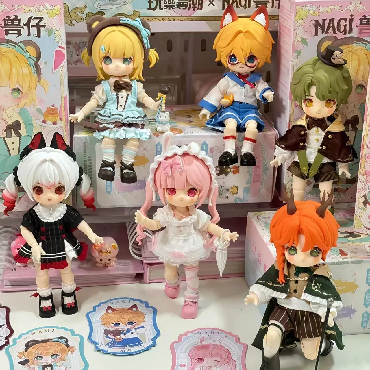 متوفر في المخزون ناجي الوحش شبل الوهم سجل سلسلة صندوق أعمى لطيف عمل الشكل 1/12 Bjd نموذج صندوق غامض اللعب جمع فتاة هدية