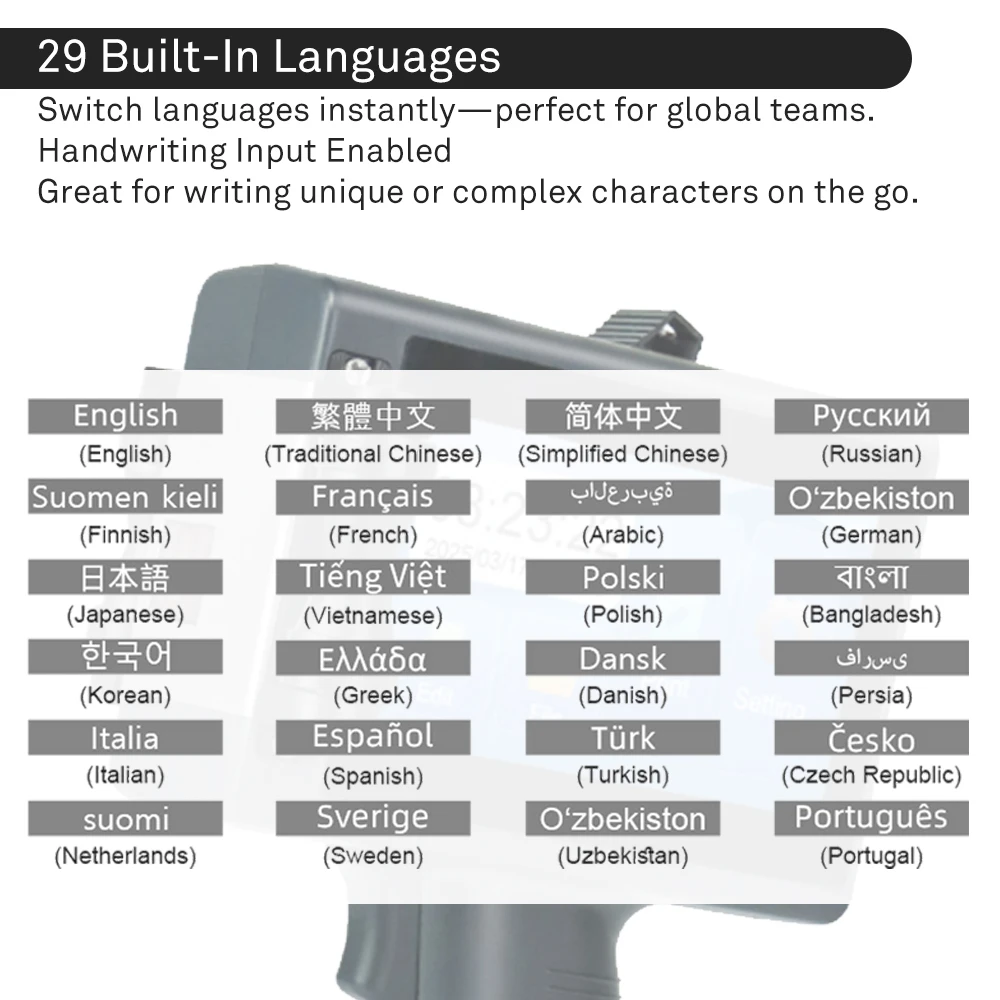 Новое обновление, портативная беспроводная высокоскоростная машина для кодирования 12,7 мм, интеллектуальный струйный принтер CIJ для банок, картонных бумажных стаканчиков