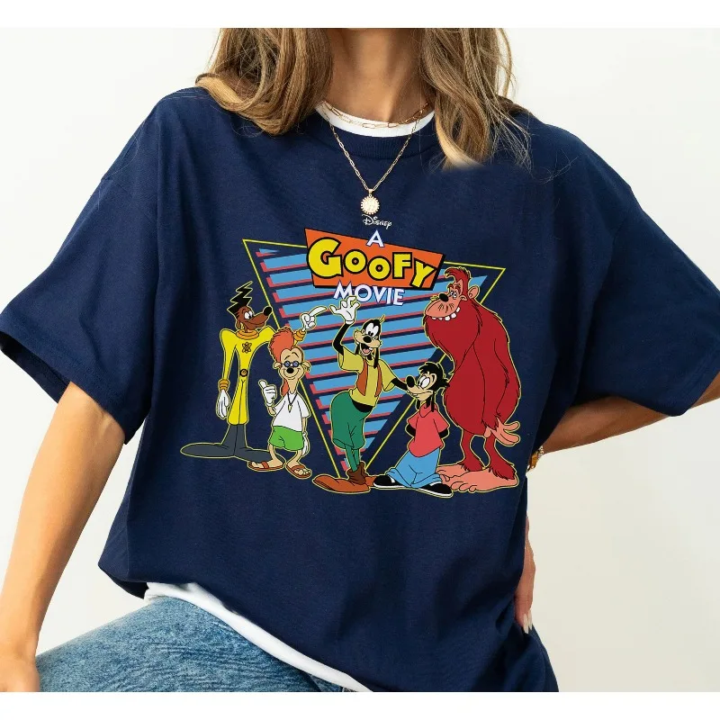 

Забавная рубашка Disney A Goofy Movie Group с персонажами, одинаковая рубашка для всей семьи Disneyland, футболка Magic Kingdom