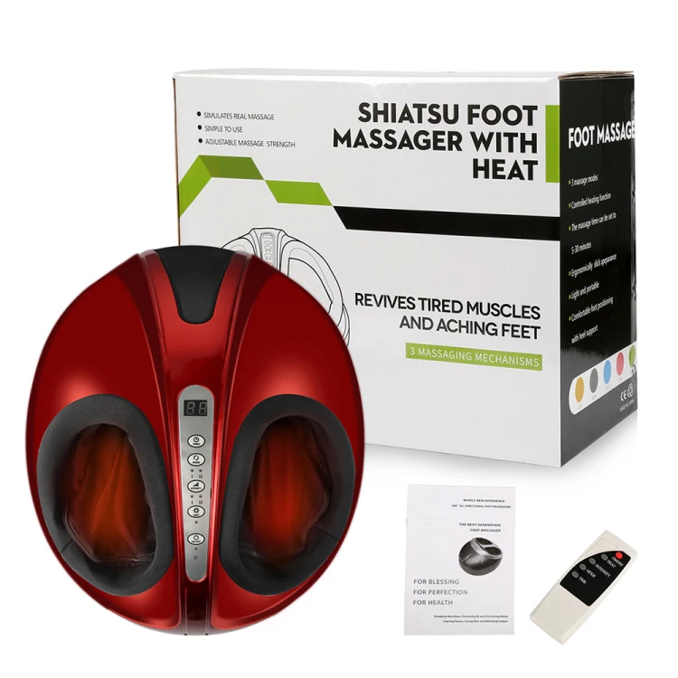 

Factory Wholesale Cheap Healthcare Foot Machine Massager Deep Tissue Pinch Air Compression Heating Rolling Foot Massager