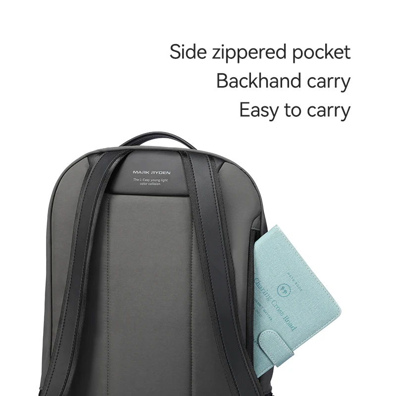 Mark Ryden Simple and Versatile Backpack Lightweight Travel Breathable Shock-absorbing Back Stylish School Bag