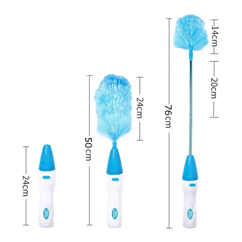 360 ° แปรงฝุ่นแบบหมุนได้ปรับไฟฟ้า Spin Duster Feather แปรงฝุ่นเครื่องดูดฝุ่นหน้าต่างแปรงทําความสะอาดในครัวเรือนเครื่องมือ